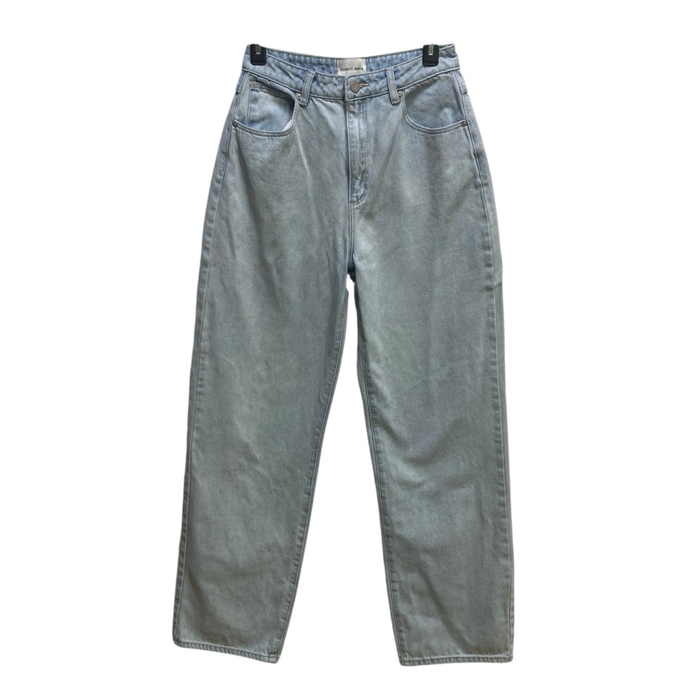 VTG Abrand Jeans Womens  Sz 27 Carrie Straight Leg Pants High Rise Zip Fly Light